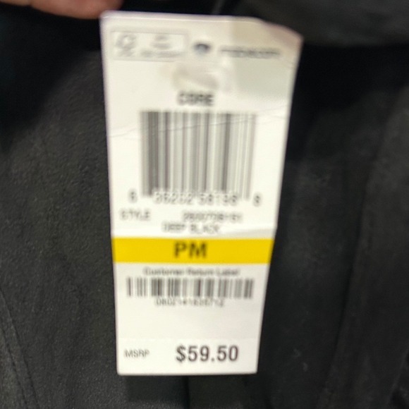 Style & Co Zip Up Jacket Womens Medium Petite Black Faux Suede Peplum Goth - Picture 7 of 8